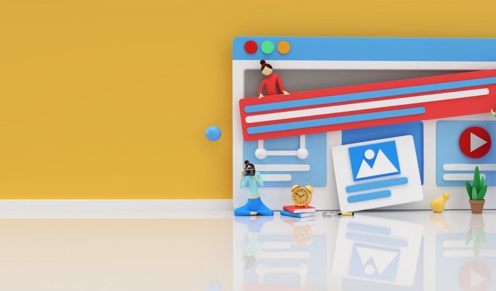 creative-3d-render-design-web-development-banner-marketing-material-business-presentation-online-advertising-scaled